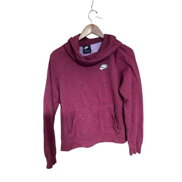Nike Cowl Neck Hoodie Medium (M) Heathered Red - Picture 1 of 5